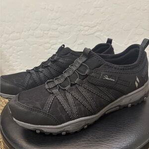 Skechers Black Athletic Shoes with Quick-Lace System